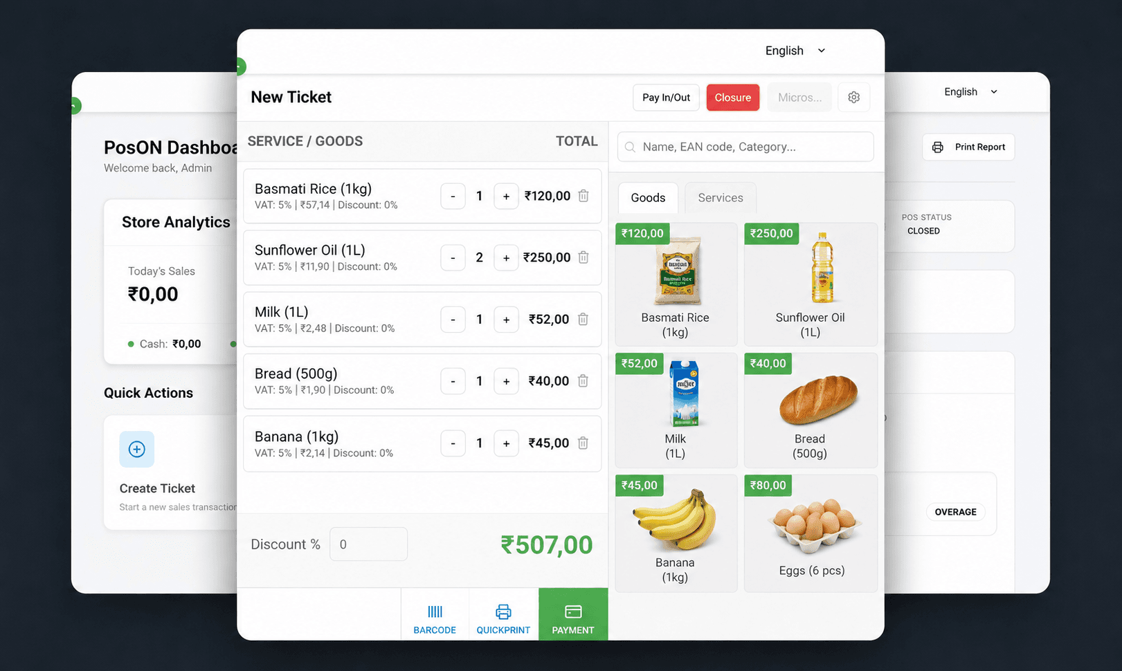 POS Dashboard Preview