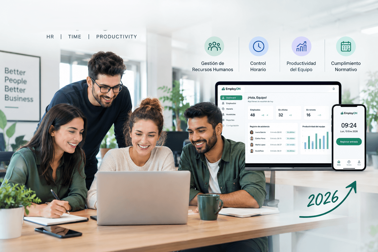 EmployON: Software de Recursos Humanos y Control Horario (2026)