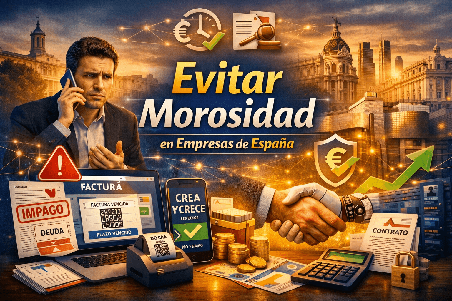 Cómo evitar la morosidad en empresas de España